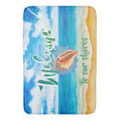 Sunny Day Seabreeze Welkom Badmat (Voorkant Verticaal)