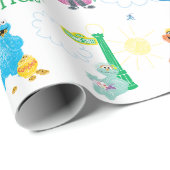 Sunny Day Sesamstraat Pattern Cadeaupapier (Rol Hoek)