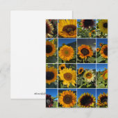 Sunny Day Sunflower Collage  Notitiekaartje (Voorkant / Achterkant)