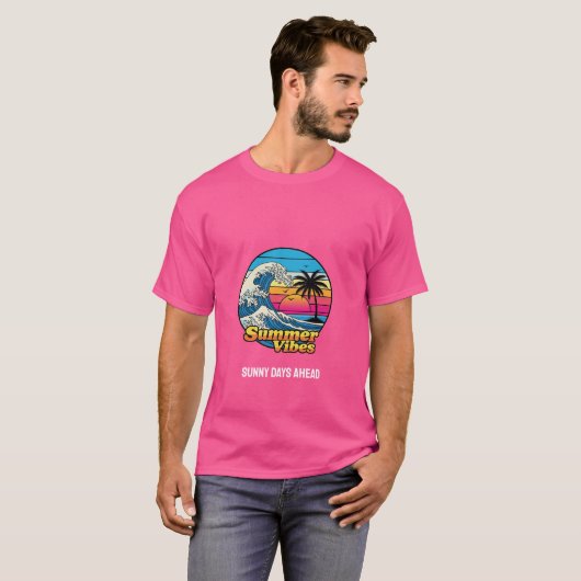 Sunny Days Ahead - T-shirt met zomervibes (Voorkant volledig)