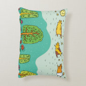 Sunny Days Flying Cats Huisdieren Schattigee Baby  Accent Kussen (Achterkant (Verticaal))