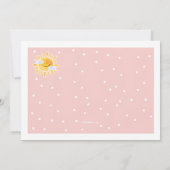 Sunny Days Foto Birthday Party Kaart (Achterkant)