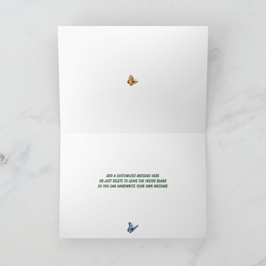 Sunny Days Garden Party Hartelijk dank Bedankkaart (Binnen)