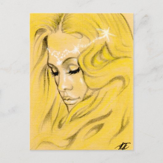 Sunny Days Mermaid Briefkaart (Voorkant)