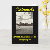 Sunny Days Pensioen Geniet van nieuwe avonturen Kaart (Gele Bloem)