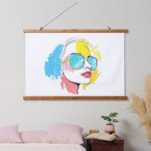 Sunny Days Retro Shades Tapestry Hangend Wandkleed (Slaapkamer)