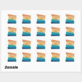Sunny Days Vierkante Sticker (Vel)