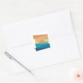Sunny Days Vierkante Sticker (Envelop)