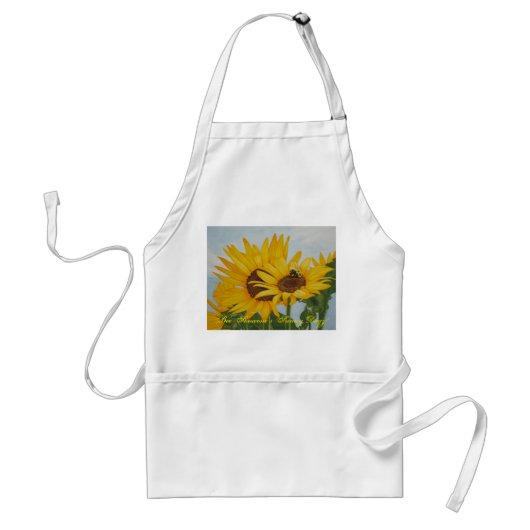 Sunny Dayz Sunflower Apron Standaard Schort (Voorkant)