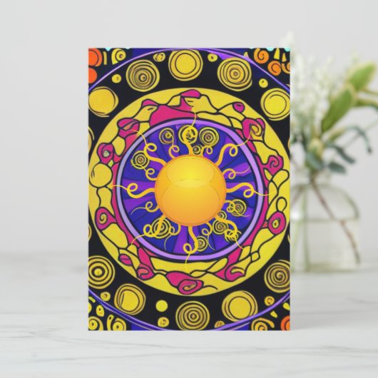 Sunny Daze Feestdagenkaart (Staand voorkant)