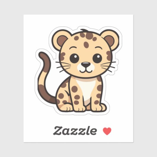 Sunny de Baby Cheetah Sticker (Vel)