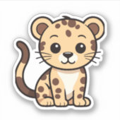 Sunny de Baby Cheetah Sticker (Voorkant)