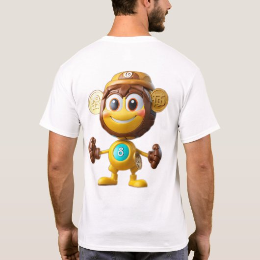 Sunny de glimlachende munt t-shirt (Achterkant)