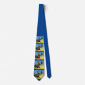 Sunny de Schenley Bourbon haan print Stropdas (Voorkant)