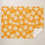 Sunny Delight bloemenpatroon Sherpa Deken (Voorkant (horizontaal))