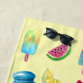 Sunny Delights: Waterverf Zomer Strandlaken (In situ)