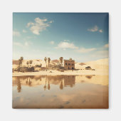 Sunny Desert Oasis Magneet (Voorkant)