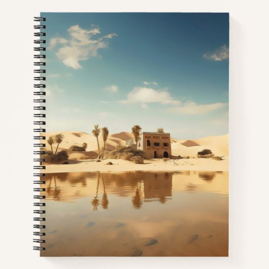 Sunny Desert Oasis Notitieboek (Voorkant)