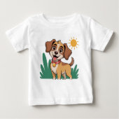 Sunny Dog - een T-shirt vol glimlachen (Voorkant)