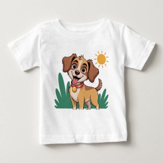 Sunny Dog - een T-shirt vol glimlachen (Voorkant)