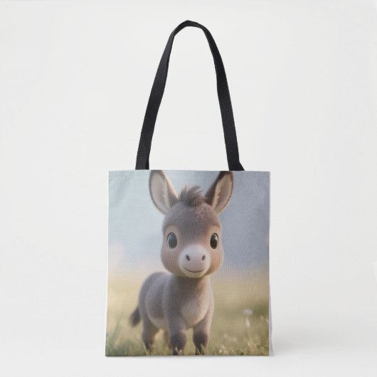Sunny Donkey Canvas tas (Voorkant)