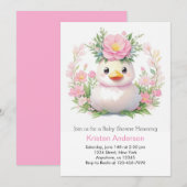 Sunny Ducklings Baby shower Kaart (Voorkant / Achterkant)