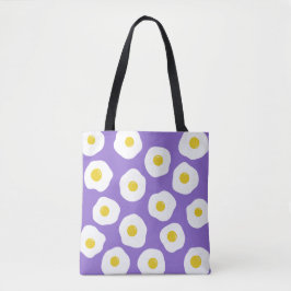 Sunny Egg Paarse Canvas tas