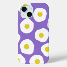 Sunny Egg Paarse iPhone 15 Hoesje