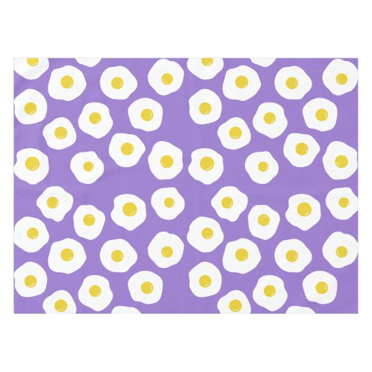 Sunny Egg Purple Tablecloth Tafelkleed (Voorkant (Horizontaal))