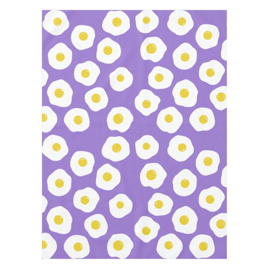 Sunny Egg Purple Tablecloth Tafelkleed (Voorkant)