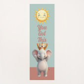 Sunny Elephant & Tiger Serenity Yogamat (Voorkant)