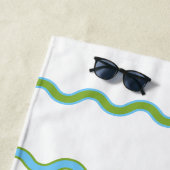 Sunny Escape van een Baby Croc gepersonaliseerd Strandlaken (In situ)