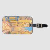 Sunny European Street Bagagelabel – Gezellig reize (Voorkant (horizontaal))