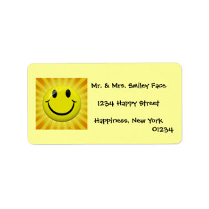 Sunny Face Labels