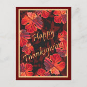 Sunny Fall bladeren Briefkaart (Voorkant)