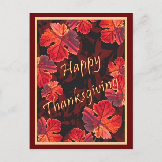 Sunny Fall bladeren Briefkaart (Voorkant)