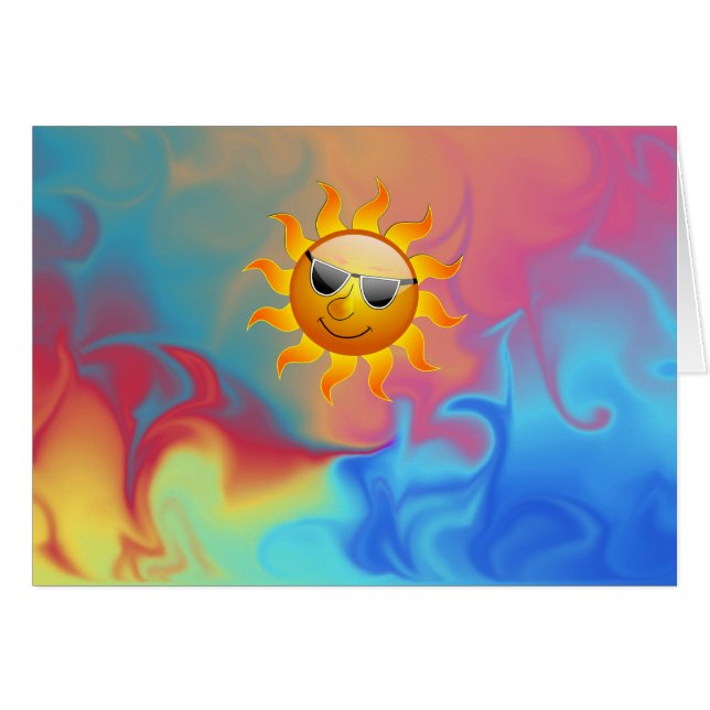 Sunny Fire and Ice Card (Voorkant Horizontaal)