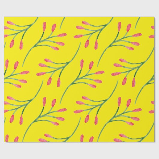 Sunny Floral Cadeaupapier (Vlak)