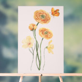 Sunny Floral Delight, Waarde Poster Papier (mat) (Neutraal)