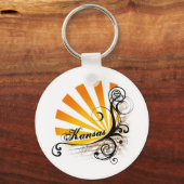 Sunny Floral Graphic Kansas Sleutelhanger (Voorkant)