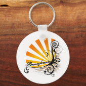 Sunny Floral Graphic Pennsylvania Sleutelhanger (Voorkant)