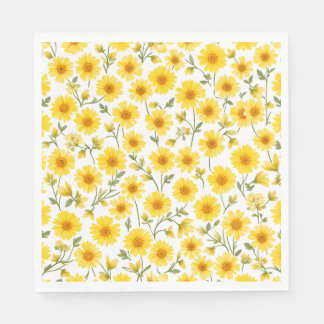 "Sunny Floral Luncheon servetten - 6.5" 3-Ply, 50c
