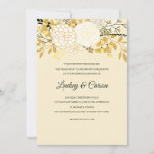 Sunny Floral Wedding Invitation Kaart (Voorkant)