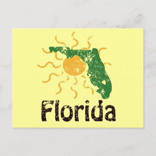 Sunny Florida Briefkaart (Voorkant)