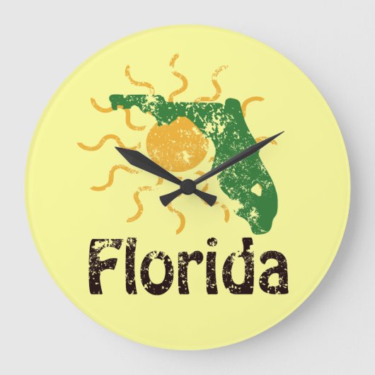 Sunny Florida Grote Klok (Voorkant)