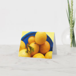 Sunny Florida Lemons op een blanco briefkaart