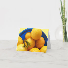 Sunny Florida Lemons op een blanco briefkaart