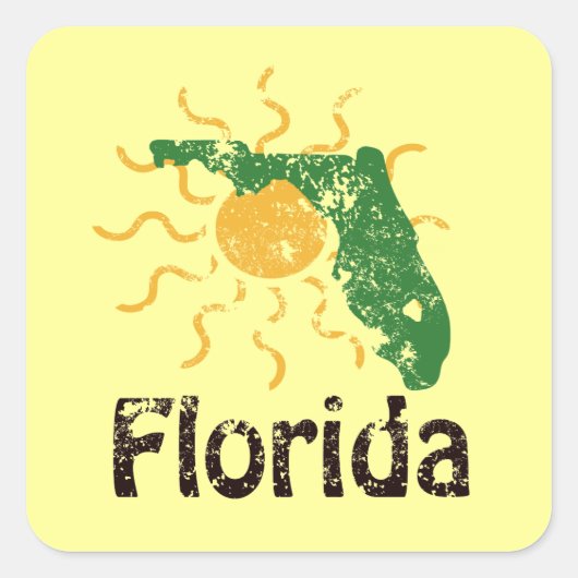 Sunny Florida Stickers (Voorkant)