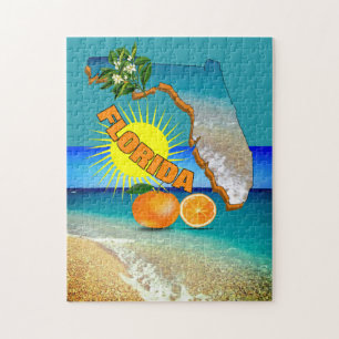 Sunny Florida Sunshine Oranje Blossom Travel Legpuzzel