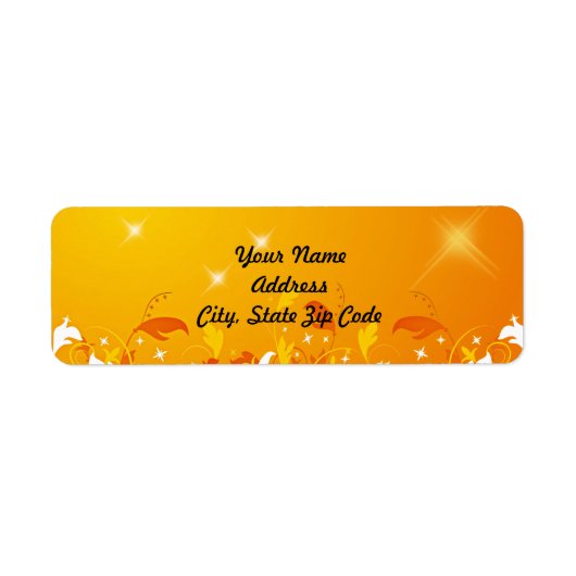 Sunny Flourish Personalized Labels : (Voorkant)